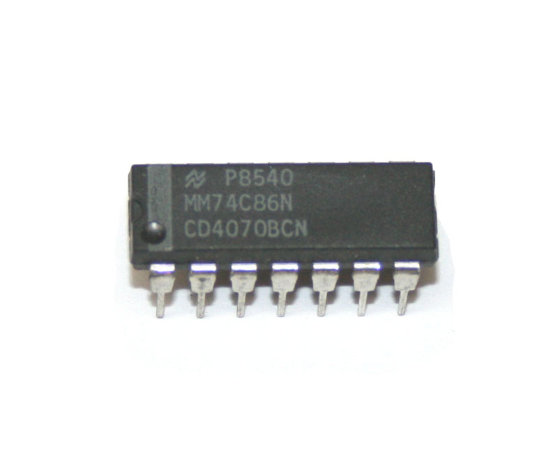 IC, 4070 quad 2-input exclusive OR gate