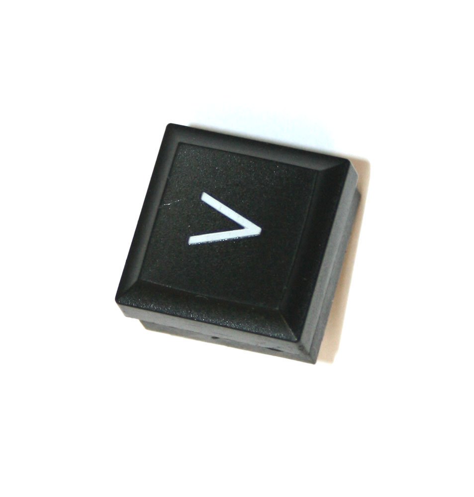 Panel switch, black, with right arrow