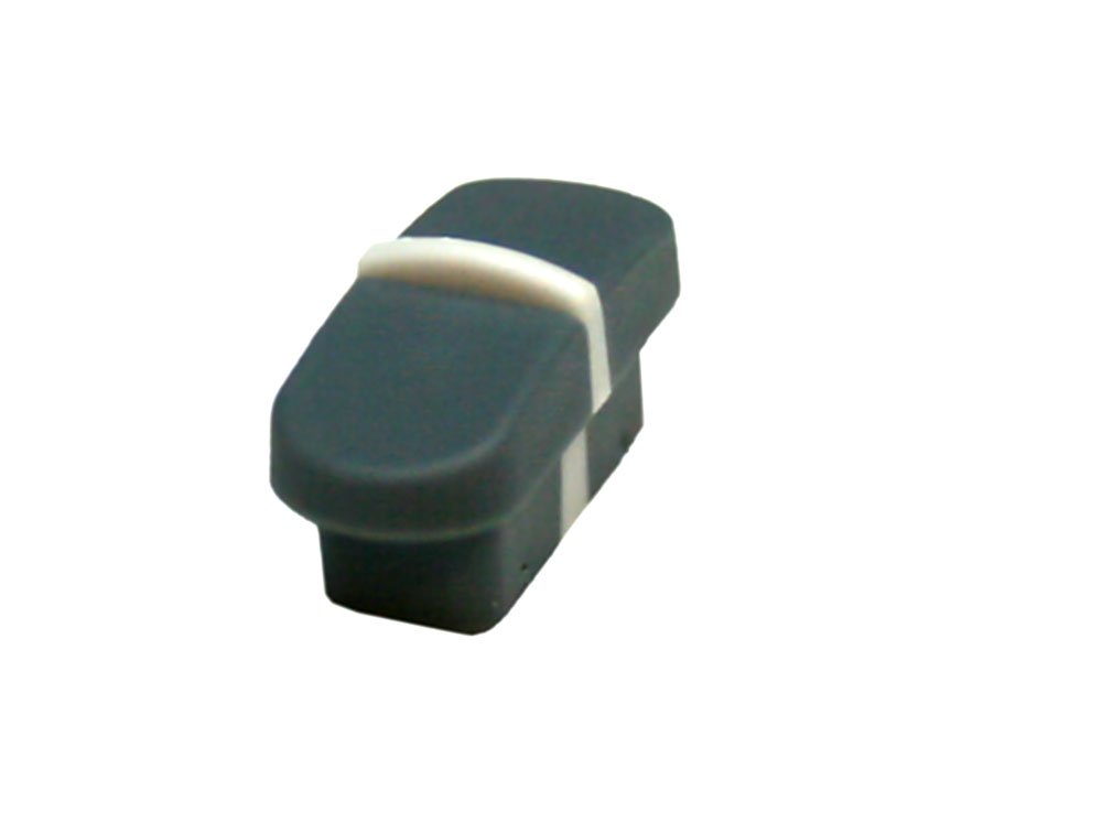 Slider knob, white indicator, Yamaha