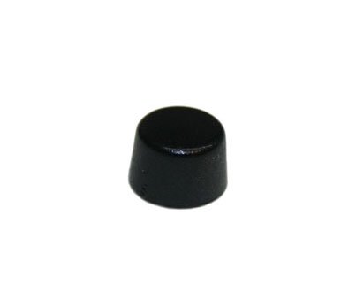 Power switch cap, black, round