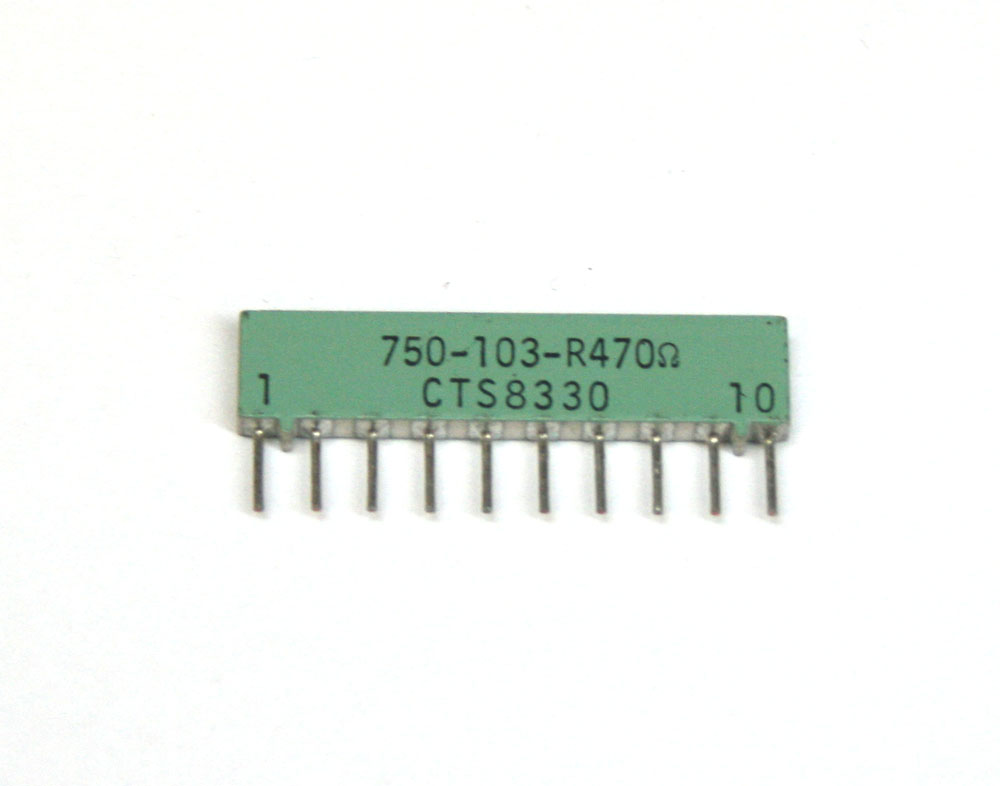 Resistor array, 470 ohm