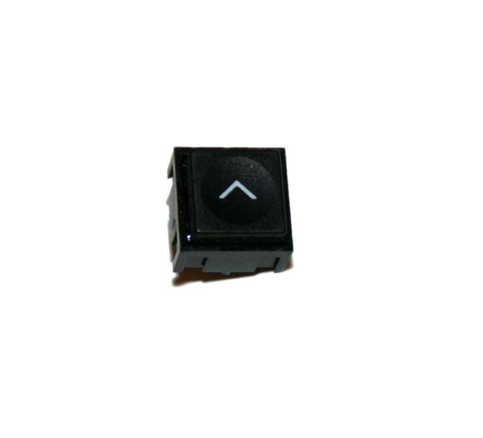 Panel switch, small, black with arrow