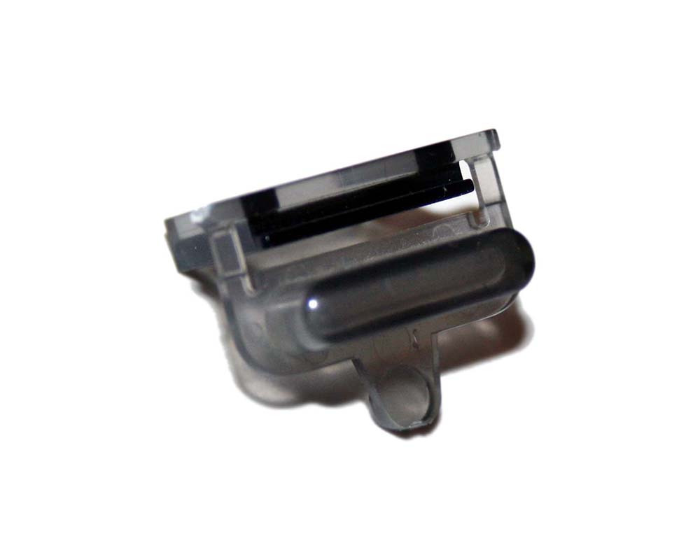 Button, thin gray, Korg