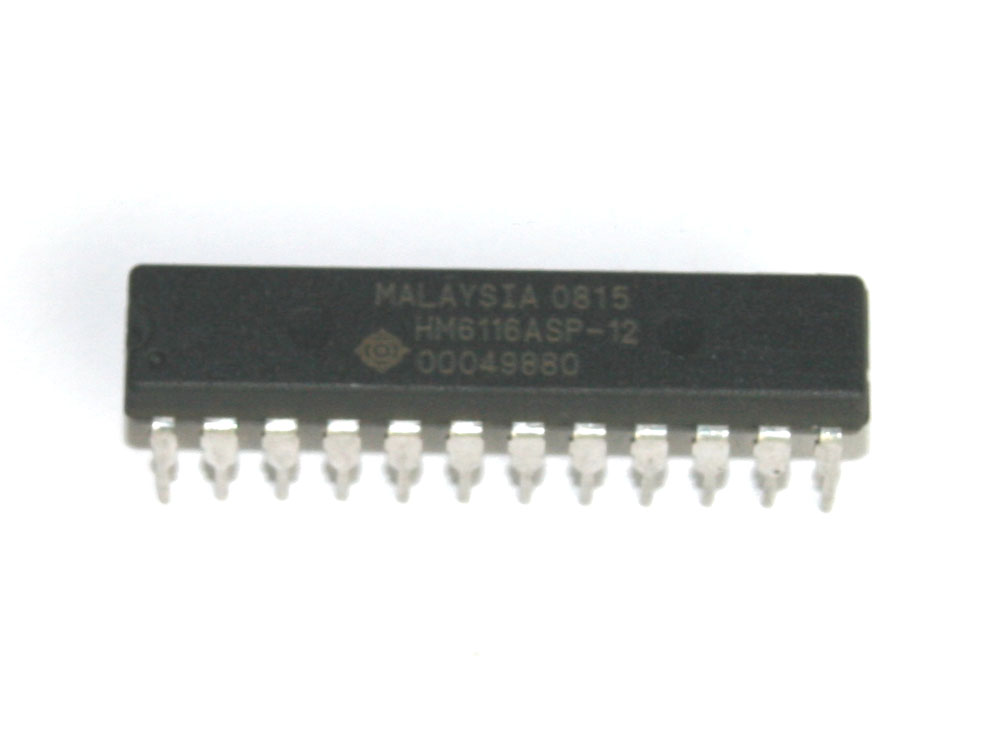 IC, HM6116ASP-12 or MB8416A SRAM chip