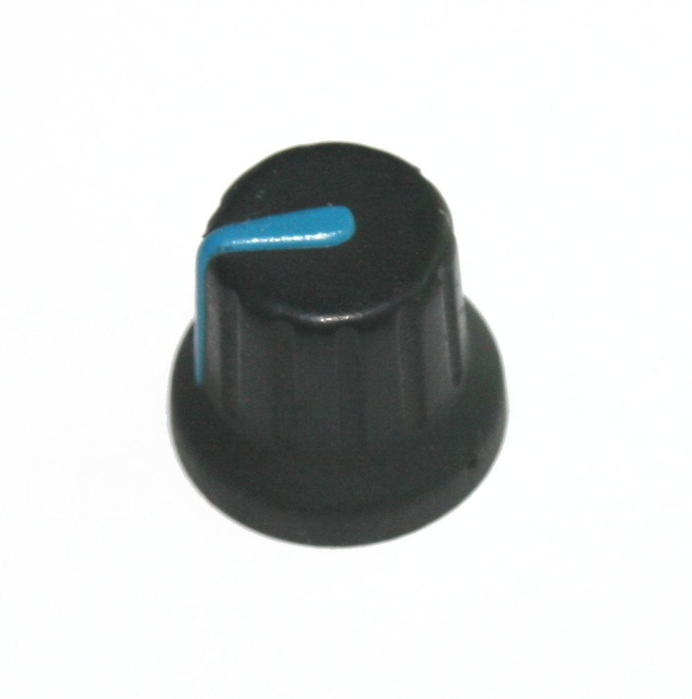 Knob, with blue indicator