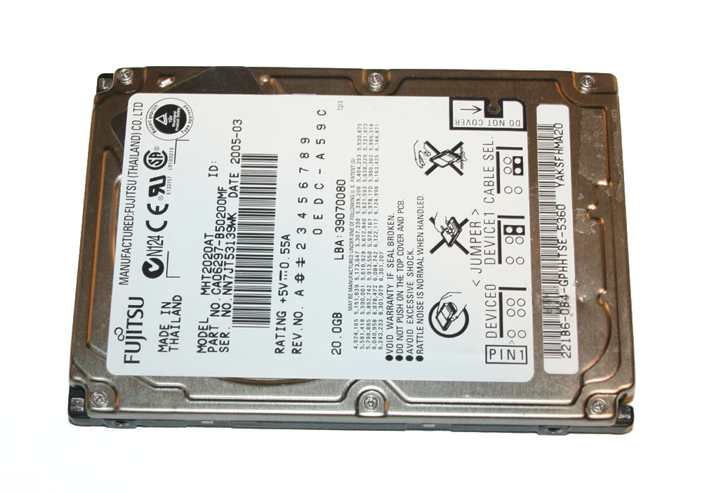 Hard drive, 20 GB