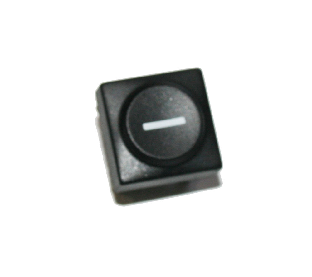 Panel switch, black, with '-'