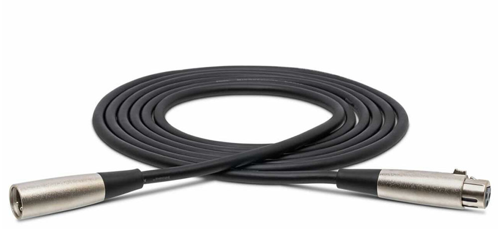 XLR microphone cable, 10'
